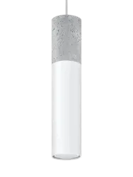 Design Pendellampe „Borgio“ 1-flammig Weiss, Grau Sollux Lighting