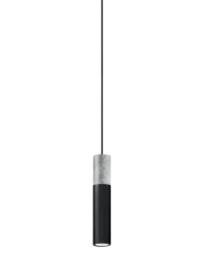 Design Pendellampe „Borgio“ 1-flammig Schwarz, Grau Sollux Lighting