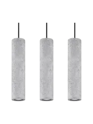Design Pendellampe „Luvo“ 3-flammig Grau Sollux Lighting