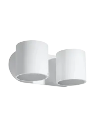 Design Wandlampe „Orbis“ 2-flammig Weiss Sollux Lighting
