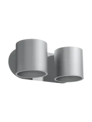 Design Wandlampe „Orbis“ 2-flammig Grau Sollux Lighting