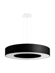 Design Pendellampe „Saturno“ Ø 50 cm (slim) - Schwarz Sollux Lighting