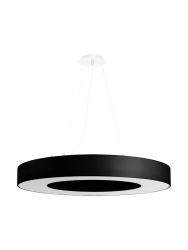 Design Pendellampe „Saturno“ Ø 70 cm (slim) - Schwarz Sollux Lighting