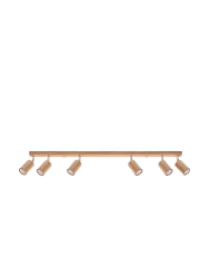Design Deckenlampe „Zeke“ 6-Flammig, Eiche Sollux Lighting