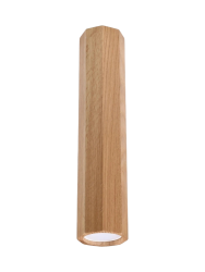 Design Deckenlampe „Zeke“ Höhe 30 cm, Eiche Sollux Lighting