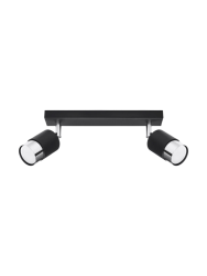 Design Deckenlampe Keramik „Nero“ - 2-flammig Sollux Lighting
