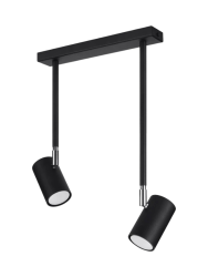 Design Deckenlampe „Norano“ 2-flammig, Schwarz Sollux Lighting
