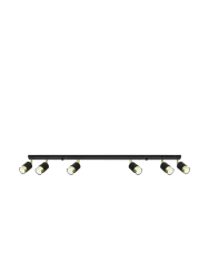 Design Deckenlampe Keramik „Nero“ - 6-Flammig Sollux Lighting