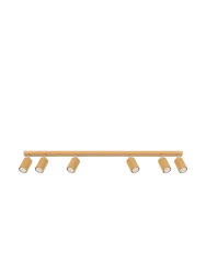 Design Deckenlampe „Karbon“ 6-Flammig (linear) Sollux Lighting