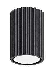 Deckenlampe Karbon SOLLUX LIGHTING, dimmbar, schwarz, für Wohn- / Esszimmer, Aluminium, Modern, Deckenlampe