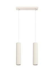 Design Pendellampe „Karbon“ 2-flammig (linear) Sollux Lighting