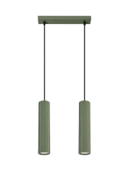 Design Pendellampe „Karbon“ 2-flammig (linear) Sollux Lighting