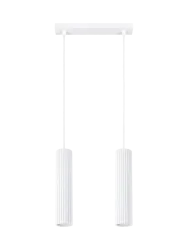 Design Pendellampe „Karbon“ 2-flammig (linear) Sollux Lighting