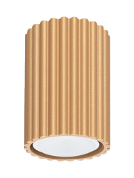 Deckenlampe Karbon SOLLUX LIGHTING, dimmbar, messing / gold, für Wohn- / Esszimmer, Aluminium, Modern, Deckenlampe