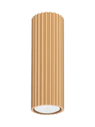 Deckenlampe Karbon SOLLUX LIGHTING, dimmbar, messing / gold, für Wohn- / Esszimmer, Aluminium, Modern, Deckenlampe