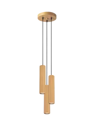 Design Pendellampe „Karbon“ 3-flammig (rund) Sollux Lighting