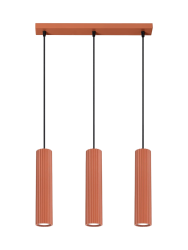 Design Pendellampe „Karbon“ 3-flammig (linear) Sollux Lighting