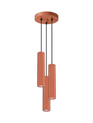 Design Pendellampe „Karbon“ 3-flammig (rund) Sollux Lighting