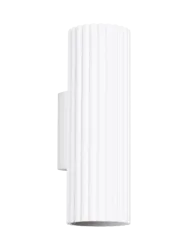 Wandlampe Karbon SOLLUX LIGHTING, dimmbar, weiß / opal, für Wohn- / Esszimmer, Aluminium, Modern, Wandleuchte, Wandlampe Innen