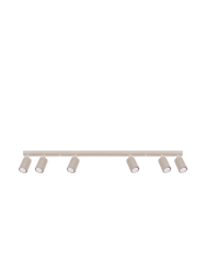 Design Deckenlampe „Karbon“ 6-Flammig (linear) Sollux Lighting