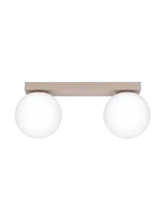 Design Deckenlampe „Yoli“ 2-flammig Taupe Sollux Lighting