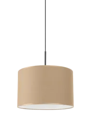 Design Pendellampe „Nevia“ Taupe/Schwarz Sollux Lighting