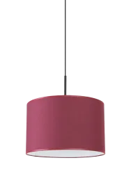 Design Pendellampe „Nevia“ Bordeauxrot/Schwarz Sollux Lighting