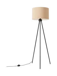 Design Stehlampe „Nevia“ Taupe/Schwarz Sollux Lighting