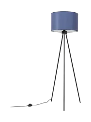 Design Stehlampe „Nevia“ Marineblau/Schwarz Sollux Lighting