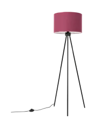 Design Stehlampe „Nevia“ Bordeauxrot/Schwarz Sollux Lighting