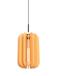 Design Pendellampe „Mula“ Gelb/Schwarz Ø 27 cm Sollux Lighting