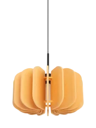 Design Pendellampe „Mula“ Gelb/Schwarz Ø 45 cm Sollux Lighting
