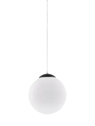 Design Pendellampe „Ugo“ Ø 30 cm Weiss / Schwarz Sollux Lighting