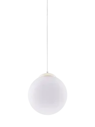 Design Pendellampe „Ugo“ Ø 30 cm Weiss / Beige Sollux Lighting
