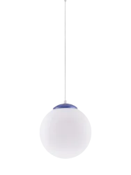 Design Pendellampe „Ugo“ Ø 30 cm Weiss / Ultramarine Sollux Lighting