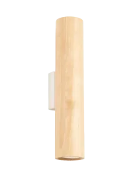 Design Wandlampe „Lino“ Naturholz/Weiss Sollux Lighting