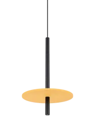 Design Pendellampe „Feltro“ 1-flammig Gelb/Schwarz Sollux Lighting