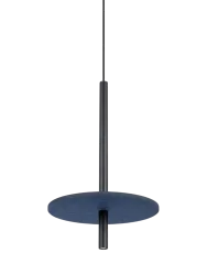 Design Pendellampe „Feltro“ 1-flammig Marineblau/Schwarz Sollux Lighting