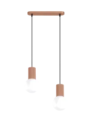 Design Pendellampe „Halo II“, 2-flammig Mokka Sollux Lighting
