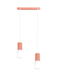 Design Pendellampe „Halo II“, 2-flammig Apricot Sollux Lighting