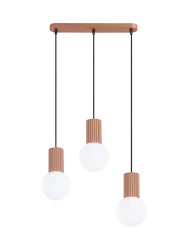 Design Pendellampe „Halo II“, 3-flammig Mokka Sollux Lighting