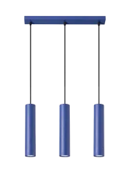 Design Pendellampe „Lagos II“ 3-flammig Ultramarin Sollux Lighting