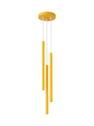 Design Pendellampe „Pastelo“ 3-flammig Gelb Sollux Lighting