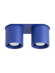 Design Deckenlampe „Orbis“ 2-flammig Ultramarin Sollux Lighting