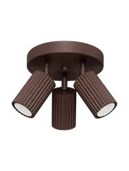 Design Deckenlampe „Karbon II“ 3-flammig Braun Sollux Lighting