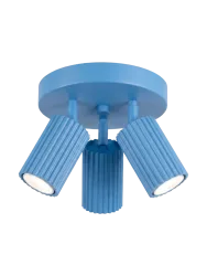 Design Deckenlampe „Karbon II“ 3-flammig Hellblau Sollux Lighting