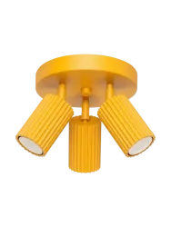 Design Deckenlampe „Karbon II“ 3-flammig Gelb Sollux Lighting