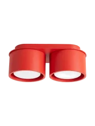 Design Deckenlampe „Modo“ 2-flammig Rot Sollux Lighting