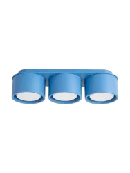 Design Deckenlampe „Modo“ 3-flammig Hellblau Sollux Lighting
