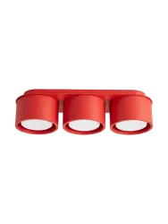 Design Deckenlampe „Modo“ 3-flammig Rot Sollux Lighting
